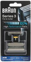 Braun Series 3 Foil And Cutter 30B Replacement Pack Black. For Series 3 Older Generation, Series 1, Tricontrol