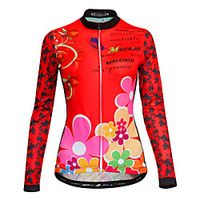 Malciklo Women's Long Sleeve Cycling Jersey Orange British Bike Top Sports Clothing Apparel  Stretchy  Athleisure Lightinthebox - thumbnail