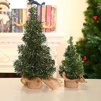 Christmas Tree Christmas Trees Small Christmas Tree Tabletop Christmas Tree Office Tree For Christmas Decorations With Base miniinthebox - thumbnail
