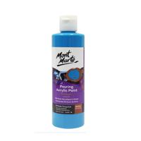 Mont Marte Pouring Acrylic 240ml Phthalo Turquoise - thumbnail