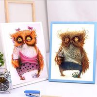 5D DIY Animals Owl Diamond Embroidery Diamond Painting