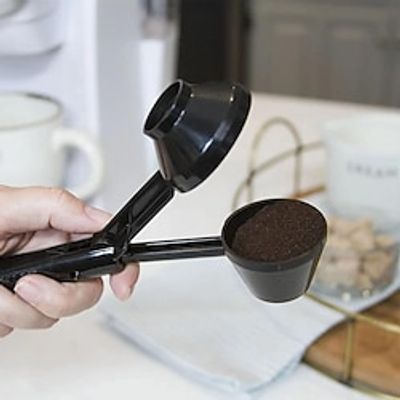 1pc 2-in-1 Coffee Scoop And Funnel For Single-Serve Refillable Capsules, 2 Tablespoon Portioned Coffee Scooper Lightinthebox 1pc 2-in-1 Coffee Scoop And Funnel For Single-Serve Refillable Capsules, 2 Tablespoon Portioned Coffee Scooper Lightinthebox