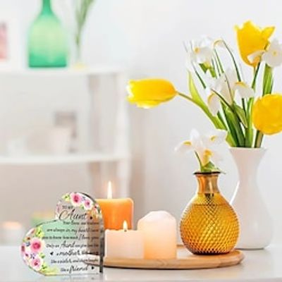 Aunt Gift From Niece Nephew Aunt Birthday Gifts Acrylic Heart Keepsake Sign Paperweight Idea Christmas Thanksgiving Day Mother's Day Gifts For Aunt Auntie Lightinthebox Aunt Gift From Niece Nephew Aunt Birthday Gifts Acrylic Heart Keepsake Sign Paperweight Idea Christmas Thanksgiving Day Mother's Day Gifts For Aunt Auntie Lightinthebox