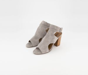 Womens Suede Sandals  Grey
