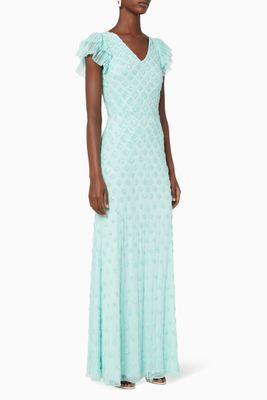 Embellished Frill Gown Embellished Frill Gown