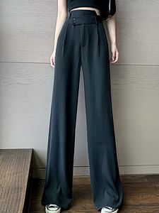 Women's Plus Size High Waist Plain Pants