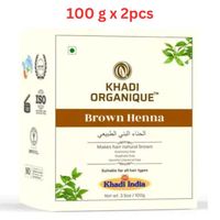 Khadi Organique Natural Brown Henna 100g (Pack Of 2)