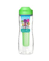 Sistema 800ml Tritan Infuser Water Bottle Green