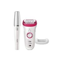 Braun Silk-epil 9-538 | Wet and Dry Epilator | 3 extras | SE9538 | White Color