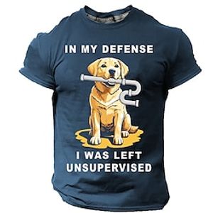 Graphic Animal Dog Daily Designer Retro Vintage Men's 3D Print T shirt Tee Sports Outdoor Holiday Going out T shirt Black Navy Blue Army Green Short Sleeve Crew Neck Shirt Spring  Summer Clothing Lightinthebox