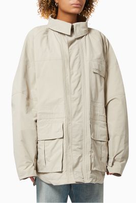 Oversized Jacket in Polyester Oversized Jacket in Polyester