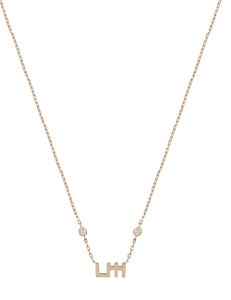 Harfi Seen Necklace Small Solid Gold Plus 2 Solitaire
