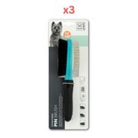 M-Pets Double Sided Pin Brush (Pack of 3)