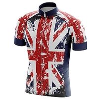 21Grams Men's Cycling Jersey Short Sleeve Bike Top with 3 Rear Pockets Mountain Bike MTB Road Bike Cycling Breathable Quick Dry Moisture Wicking Reflective Strips Red UK Polyester Spandex Sports Lightinthebox - thumbnail