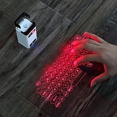 Laser Projection Virtual Laser Keyboard Mobile Phone Bluetooth Wireless Projection Screen Touch Infrared Office Portable Keyboard Lightinthebox