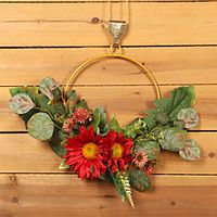 Autumn Colors Thanksgiving Decoration Wall Hanging Simulation Sunflower Sun Flower Garland Iron Home Decoration for Home Decor Farmhouse Indoor Outdoor Decoration miniinthebox - thumbnail