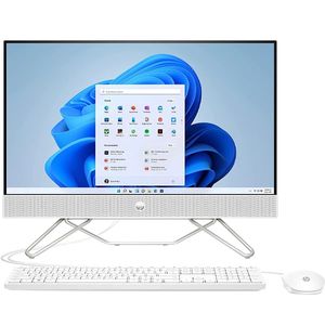 HP All-in-One Desktop - 12th Gen, Intel Core i7-1255U, 23.8 inch FHD, 1TB HDD, 256GB SSD, 16GB RAM, 2GB NVIDIA GeForce MX450 Graphics, Windows 11 Home, English & Arabic Keyboard, White, 24-CB1012NE