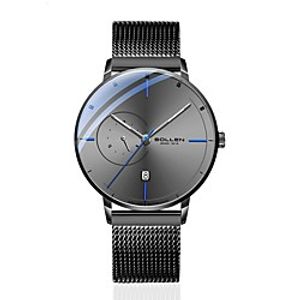 DOM Men's Mechanical Watch Analog Automatic self-winding Stylish Calendar  date  day Noctilucent  One Year  Titanium Alloy Lightinthebox