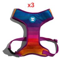 Zee Dog Prisma Adjustable Air Mesh Harness Extra Small (Pack Of 3)