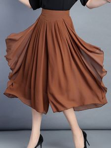 Elegant Chiffon Wide Legs Pants
