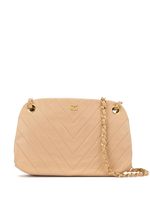 Chanel Pre-Owned 1990s Chevron quilt chain shoulder bag - NEUTRALS