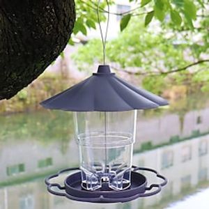 Bird Feeder Collapsible Wide Application Plastic Visible Mini Hanging Hummingbird Food Container for Garden miniinthebox