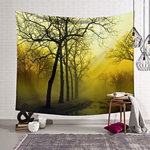 Forest Mist Wall Tapestry Art Decor Blanket Curtain Hanging Home Bedroom Living Room Decoration Polyester Lightinthebox