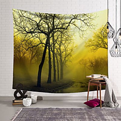 Forest Mist Wall Tapestry Art Decor Blanket Curtain Hanging Home Bedroom Living Room Decoration Polyester Lightinthebox