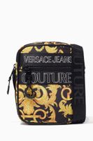 Outline Logo Baroque Print Crossbody Bag Outline Logo Baroque Print Crossbody Bag