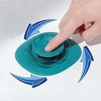 Silicone Kitchen Sink Plug Shower Filter Drain Cover Stopper Sink Strainer Drainer Floor Drain Hair Catcher Bathroom Accessorie miniinthebox - thumbnail
