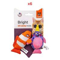 FOFOS Sperm Whale & Clown Fish With Catnip Cat Toy (Pack Of 6) FOFOS Sperm Whale & Clown Fish With Catnip Cat Toy (Pack Of 6)