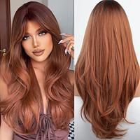 Wigs for Women Long Auburn Red Wig with Bangs Layered Wigs for Women Wigs Auburn Hair Wigs for Women Cosplay Wigs Lightinthebox