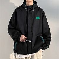 Men's Hiking Jacket Outdoor Waterproof Windproof Breathable Soft Jacket Top Full Length Hidden Zipper Ski  Snowboard Fishing Climbing Black Dark Green Khaki Lightinthebox - thumbnail