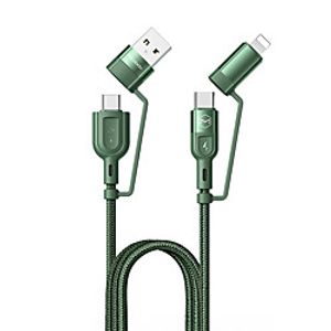 MCDODO Micro USB Lightning USB C Cable All-In-1 1 to 4 Quick Charge 3 A 1.2m(4Ft) TPE For Samsung Xiaomi Huawei Phone Accessory miniinthebox