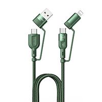 MCDODO Micro USB Lightning USB C Cable All-In-1 1 to 4 Quick Charge 3 A 1.2m(4Ft) TPE For Samsung Xiaomi Huawei Phone Accessory miniinthebox - thumbnail