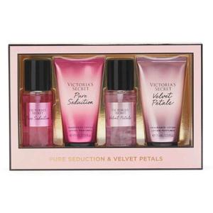 Victoria'S Secret 4Pcs (W) Set (Pure Seduction 75Ml + Mist & 75Ml Body Lotion + Velvet Petals 75Ml + Mist & 75Ml Body Lotion)