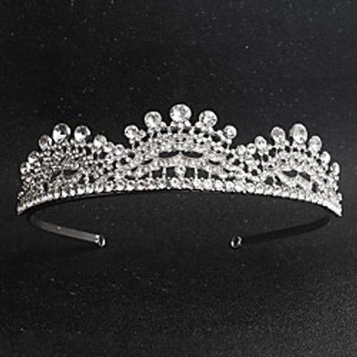 Glam Wedding Alloy Headpiece with Rhinestone / Trim 1 Piece Wedding / Special Occasion Headpiece miniinthebox