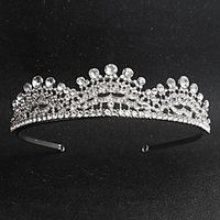 Glam Wedding Alloy Headpiece with Rhinestone / Trim 1 Piece Wedding / Special Occasion Headpiece miniinthebox - thumbnail