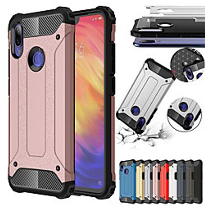 Shockproof Armor Phone Case For Xiaomi Redmi Note 7 Note 7 Pro Rubber Armor Hybrid PC Hard Cover For Note 6 Pro Note 6 Note 5 Pro Note 5A Note 5 6 Pro 6A Redmi 6 5 Plus 5A Redmi 5 Cases Silicone TPU miniinthebox