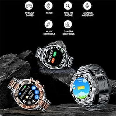 AW35 Smart Watch 1.28 inch Smartwatch Fitness Running Watch Bluetooth Pedometer Call Reminder Activity Tracker Compatible with Smartphone Women Men Long Standby Hands-Free Calls Waterproof IP 67 45mm miniinthebox