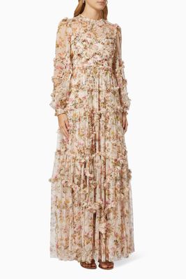 Garland Flora Ruffle Gown in Recycled Polyester Tulle Garland Flora Ruffle Gown in Recycled Polyester Tulle