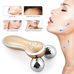 EMS FaceBodyNeck Vibration Massage Roller Double Chin Removal Facial Lifting Firming Body Shaping Roller Muscle Relaxation miniinthebox