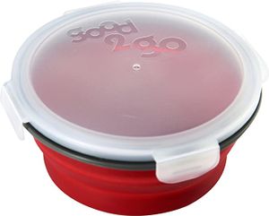 JWP Good 2 Go Round Expandable Container, 800 Ml Red, G35002