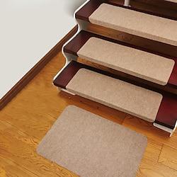 Stair Tread Carpet,Stair Runner Carpet,Self-Adhesive/Velcro Patch Staircase Mats Rug, Stair Pads Step Protectors, Removable Washable Step Floor Rugs For Home Staircase Decoration Lightinthebox