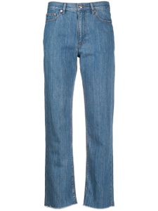 A.P.C. frayed straight-leg jeans - Blue