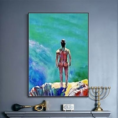 Mintura Handmade Figure Oil Painting On Canvas Wall Art Decoration Modern Abstract Pictures For Home Decor Rolled Frameless Unstretched Painting miniinthebox