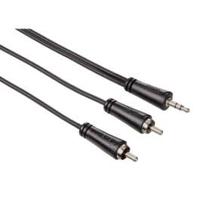 Hama Audio Cable, 3.5 mm jack plug - 2 RCA plugs, stereo, 3.0 m