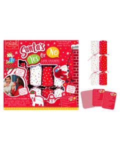 Homesmiths Christmas Santa's Yes Or No Game Crackers 9 inch Pack Of 6