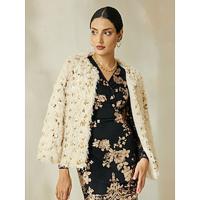 Sequin Feather Elegant Long Sleeve Jacket - thumbnail