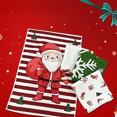 Christmas Towels Pack Medium Towel, Ring Spun Cotton Lightweight and Highly Absorbent Quick Drying Towels, Premium Towels Bathroom Lightinthebox